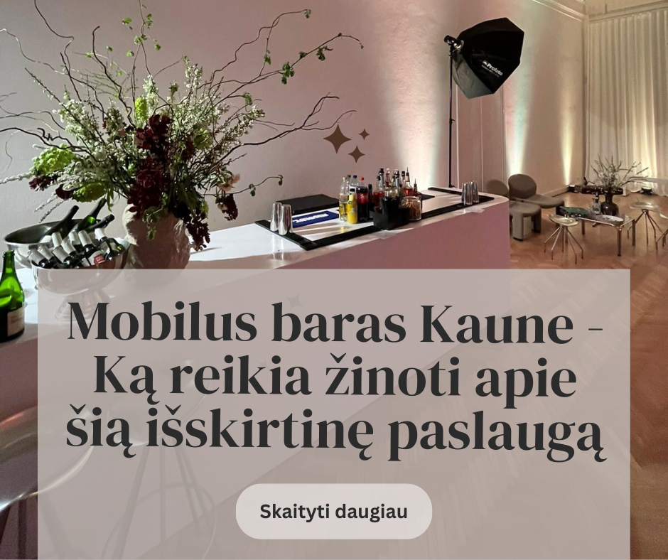 Mobilus baras Kaune - Ką reikia žinoti apie šią išskirtinę paslaugą